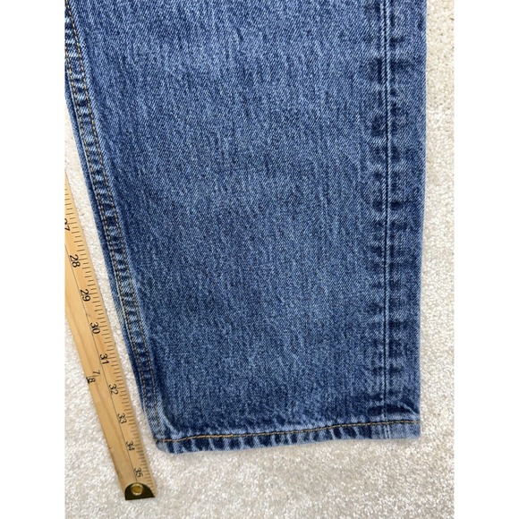 Levis 505 Jeans Mens 31x34 Blue Denim Straight Leg Medium Wash Casual Pants - Picture 9 of 12